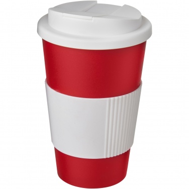 Logotrade werbemittel das Foto: Americano® 350 ml Isolierbecher mit Schutzring & auslaufsicherem Schraubverschluss