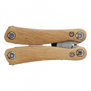 Logotrade Logogeschenke das Foto: Anderson Mittelgroßes Multitool aus Holz mit 12 Funktionen