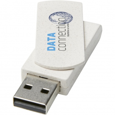 Logotrade Geschäftsgeschenke das Foto: Rotate 4 GB Weizenstroh USB-Stick