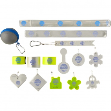 Logotrade Firmengeschenke das Foto: Musterbox mit reflektierenden Produkten