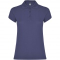 Star Poloshirt für Damen, Blauer Denim