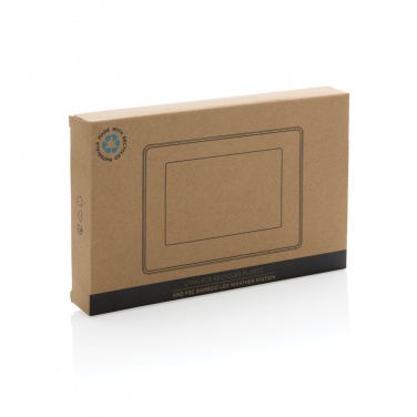 Logotrade Firmengeschenke das Foto: Utah LED-Uhr aus RCS rKunststoff & Bambus