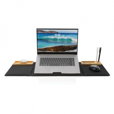 Logotrade Werbegeschenke das Foto: Impact AWARE RPET faltbare Desk-Organizer mit Laptop-Ständer