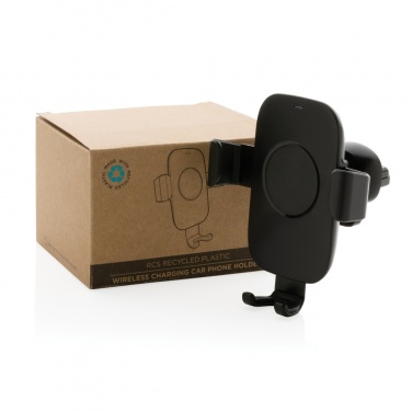 Logotrade werbemittel das Foto: 10W Wireless Charging Autohalter aus RCS Plastik