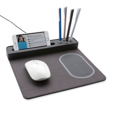 Logotrade Werbegeschenke das Foto: Air Mousepad mit 5W Wireless Charger und USB