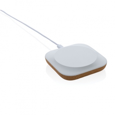 Logotrade Werbeartikel das Foto: Oregon Wireless-Charger aus RCS recyc. Kunststoff & Kork