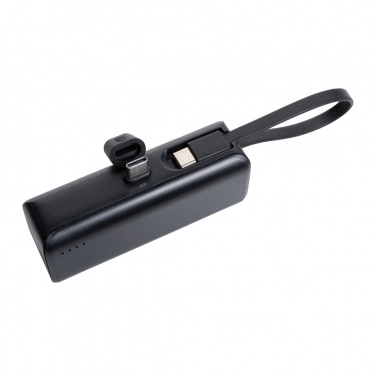 Logotrade werbemittel das Foto: Powerlink 3000mah Powerbank aus RCS rPlastic mit USB-C Kabel