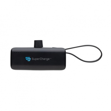 Logotrade Firmengeschenke das Foto: Powerlink 3000mah Powerbank aus RCS rPlastic mit USB-C Kabel