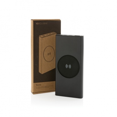 Logotrade Werbegeschenke das Foto: Terra 10.000mAh 18W Powerbank aus RCS  Alu, 10W Wireless