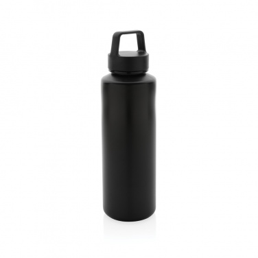 Logotrade Geschäftsgeschenke das Foto: Wasserflasche mit Henkel aus RCS rPP