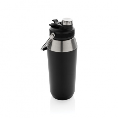 Logotrade werbemittel das Foto: 1L Vakuum StainlessSteel Flasche mit Dual-Deckel-Funktion