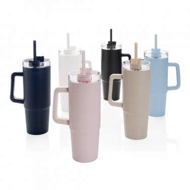 Logotrade Logogeschenke das Foto: Tana Becher aus RCS recyceltem Kunststoff mit Griff 900ml