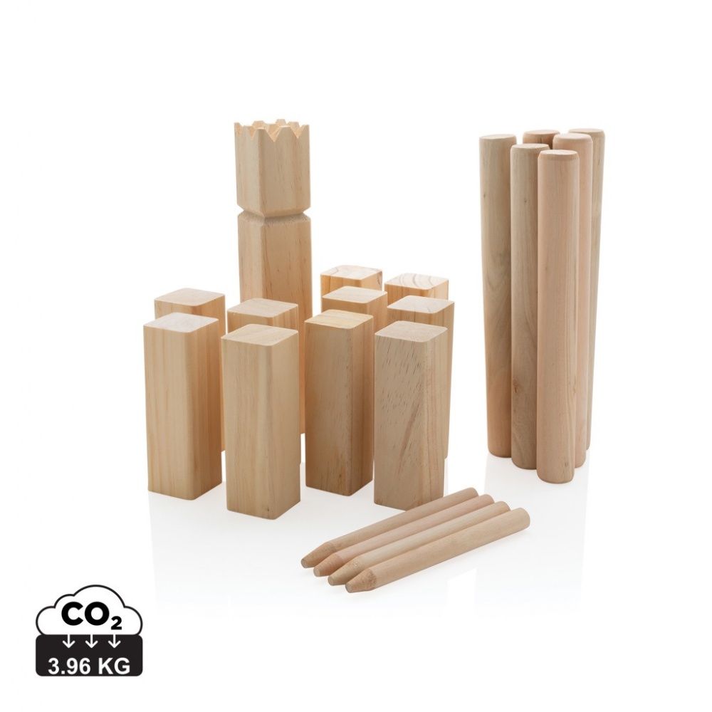 Logotrade Firmengeschenke das Foto: Kubb Outdoor Wurfspiel aus Holz