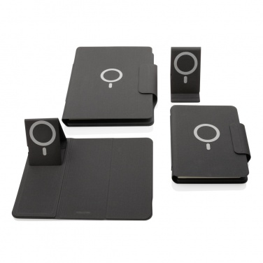 Logotrade Geschäftsgeschenke das Foto: Artic magnetisches 10W Wireless Charging Notizbuch