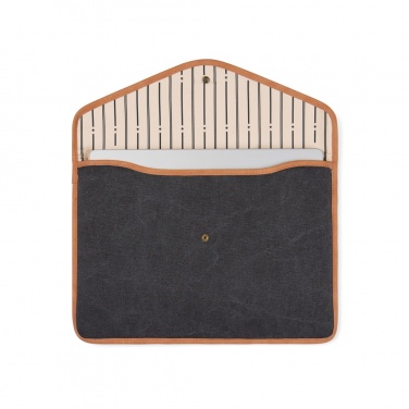 Logotrade Firmengeschenke das Foto: VINGA Bosler 14" Laptop-Tasche aus GRS recyceltem Canvas