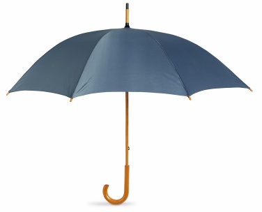Logotrade Werbegeschenke das Foto: Regenschirm mit Holzgriff