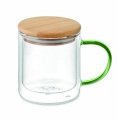 Borosilikatglas 300 ml, Transparent Grün