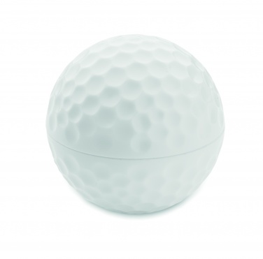Logotrade Logogeschenke das Foto: Lippenbalsam Golfball