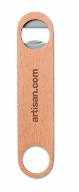 Logotrade Firmengeschenke das Foto: Kapselheber aus Holz