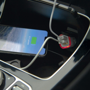 Logotrade Werbeartikel das Foto: USB-Ladeadapter KFZ FRUIT