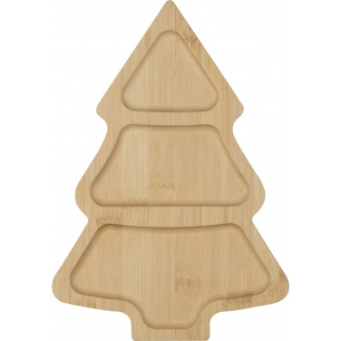 Logotrade werbemittel das Foto: Bambus Snacktablett LOUISVILLE