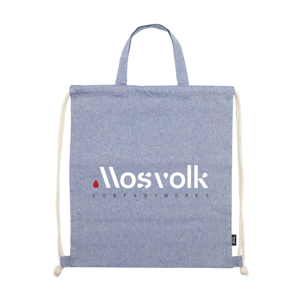 Logotrade werbemittel das Foto: GRS Recycled Cotton PromoBag Plus (180 g/m²) Rucksack