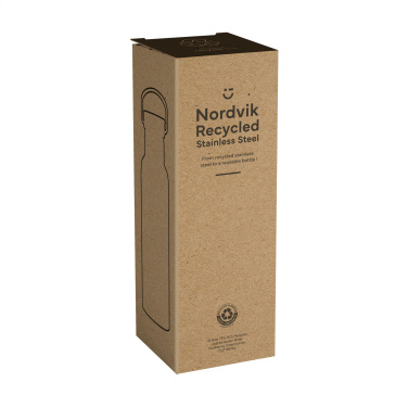 Logotrade werbemittel das Foto: Nordvik RCS Recycled Steel 500 ml Trinkflasche