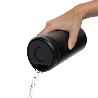 Logotrade Werbeartikel das Foto: Avira Alix Klickbecher aus RCS rec. Stahl 400ml