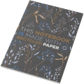 Novella Austen A5 Softcover Notizbuch aus Recyclingmaterial – 50 Blatt, Holzkohle
