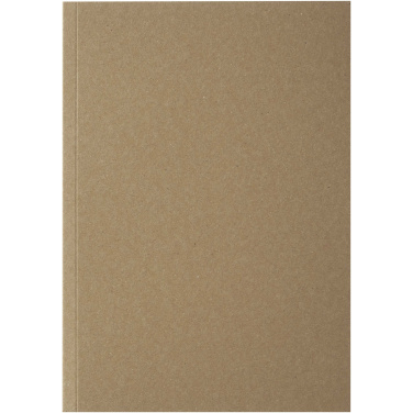 Logotrade Werbeartikel das Foto: Novella Austen A5 Softcover Notizbuch aus recyceltem Kraftpapier – 50 Blatt 