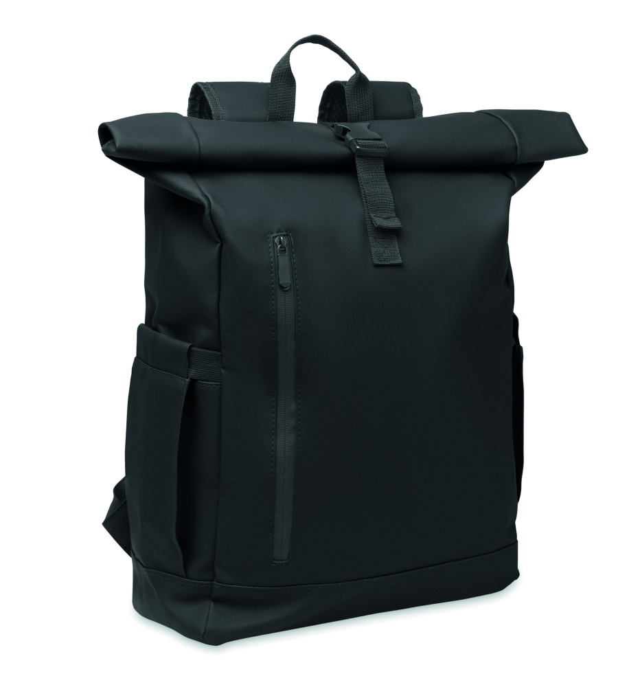 Logotrade werbemittel das Foto: Rolltop-Rucksack 600D RPET