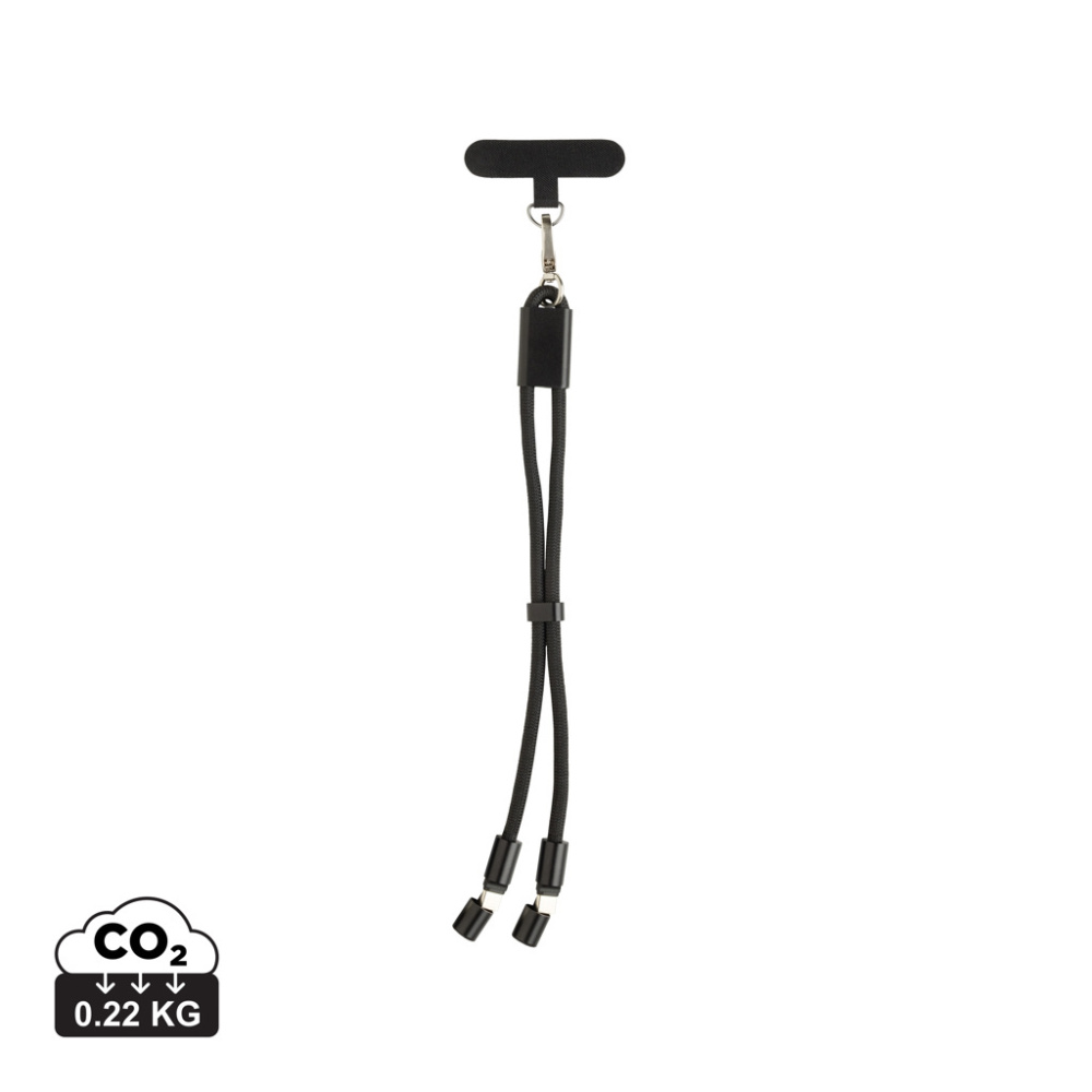Logotrade Logogeschenke das Foto: LoopAmp 60W Handgelenksband für Smartphones aus RCS rPET