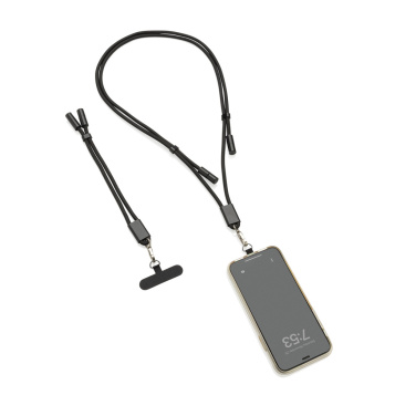 Logotrade Geschäftsgeschenke das Foto: LoopAmp 60W Handgelenksband für Smartphones aus RCS rPET