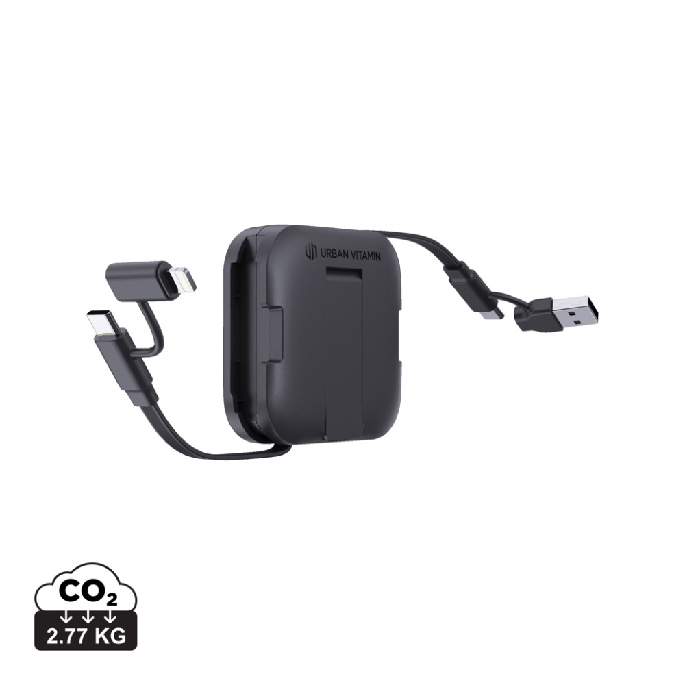 Logotrade Firmengeschenke das Foto: Urban Vitamin San Jose 100W-Halter mit einziehbarem Kabel