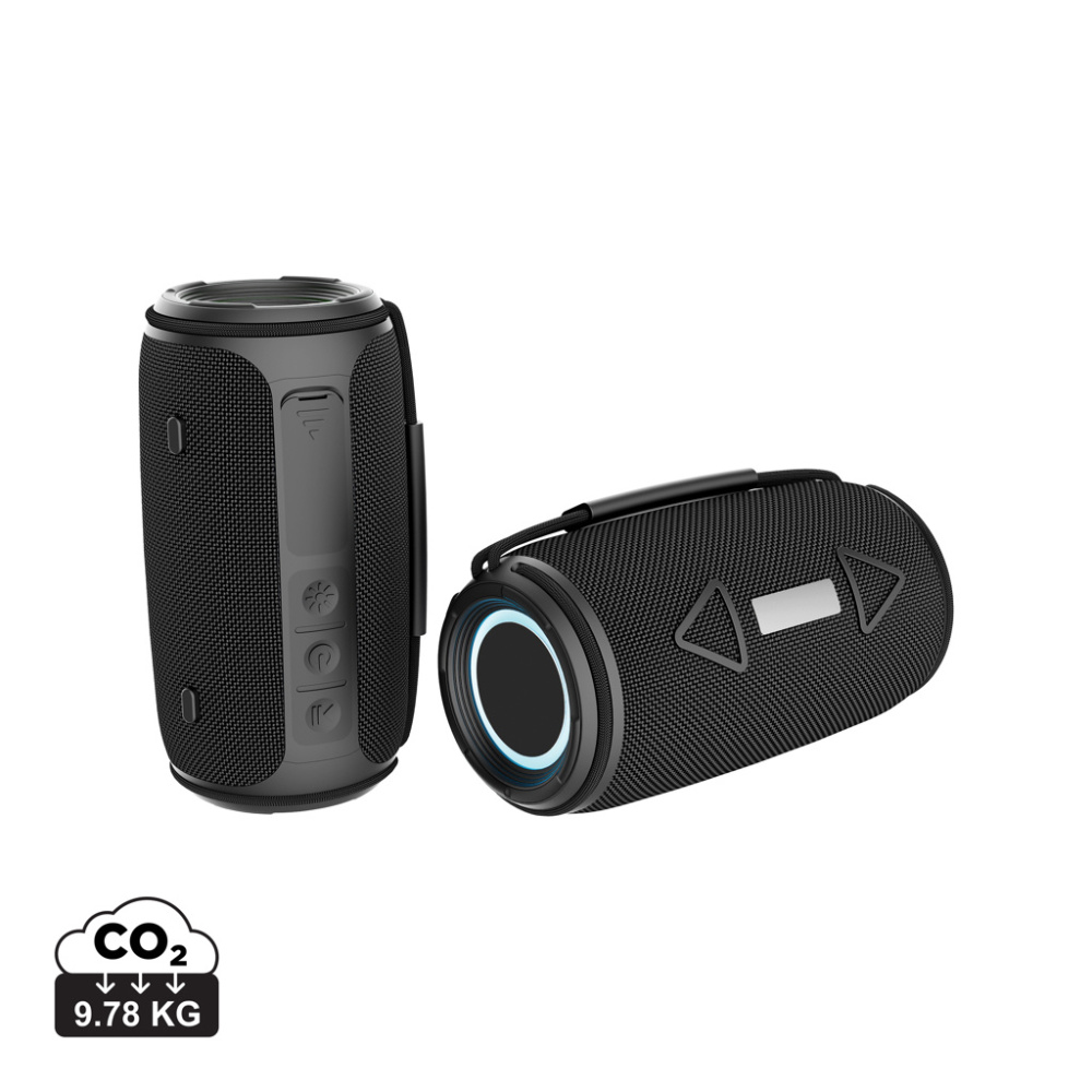 Logotrade Werbegeschenke das Foto: Prisma 16W IPX4 Speaker aus RCS rec. rPET