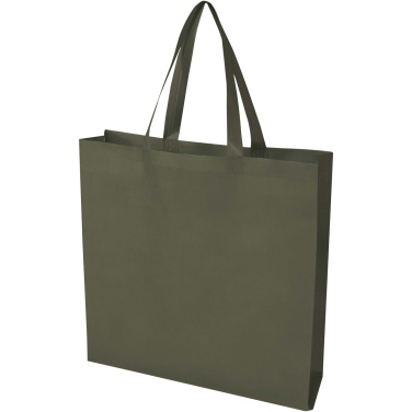 Logotrade Geschäftsgeschenke das Foto: EcoSeal GRS-recycelte Nonwoven Tragetasche mit Zeitenfalten 12 L