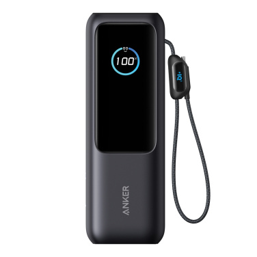 Logotrade Firmengeschenke das Foto: Anker Powerbank 25.000mAh-165W, mit integr. einziehb. Kabel