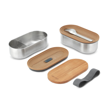 Logotrade Logogeschenke das Foto: Black+Blum Stainless Steel Double Bento Box
