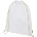 Odisha 140 g/m² OCS Bio-Sportbeutel 5L, Weiß