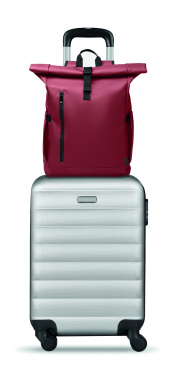 Logotrade Werbeartikel das Foto: Rolltop-Rucksack 600D RPET