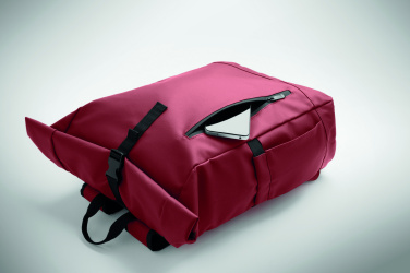Logotrade Logogeschenke das Foto: Rolltop-Rucksack 600D RPET