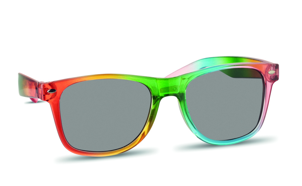 Logotrade werbemittel das Foto: Regenbogen Sonnenbrille UV400
