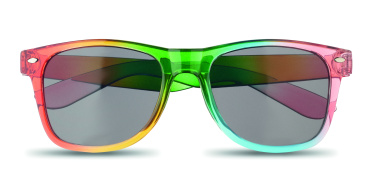 Logotrade Werbeartikel das Foto: Regenbogen Sonnenbrille UV400