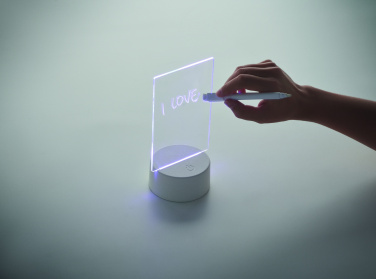 Logotrade Geschäftsgeschenke das Foto: Memoboard mit LED-Beleuchtung