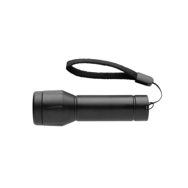 Logotrade Werbeartikel das Foto: Flara USB-aufladbare Taschenlampe aus RCS recyceltem ABS