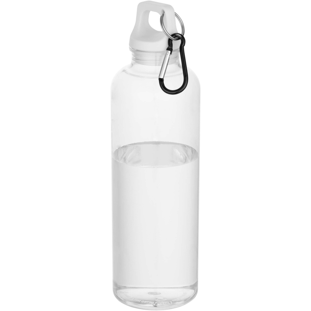 Logotrade Logogeschenke das Foto: Oregon 750 ml RCS-zertifizierte Trinkflasche aus recyceltem Kunststoff mit Karabinerhaken