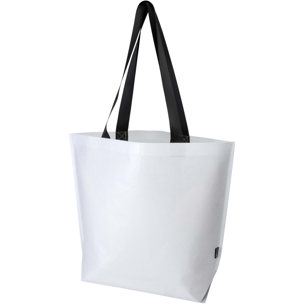 Logotrade Werbegeschenke das Foto: Duo GRS recycelte doppellaminierte Tragetasche Oversize 30L