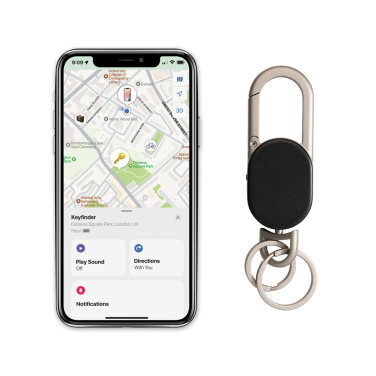Logotrade Geschäftsgeschenke das Foto: Keyfinder Dual Schlüsselanhänger mit weltweiter Ortung