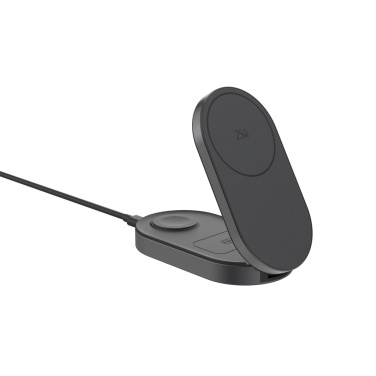 Logotrade Werbeartikel das Foto: Quantum Ultra-Fast 3-in-1 25W faltbarer Wireless Charger