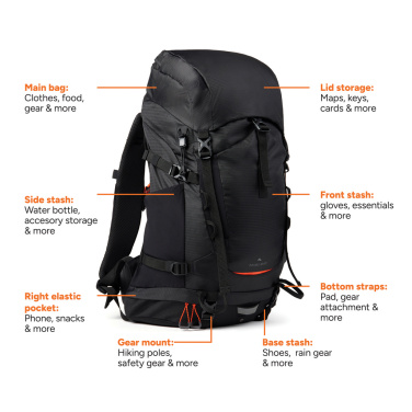 Logotrade Geschäftsgeschenke das Foto: Nordic Drift Trail RCS Rucksack 33L